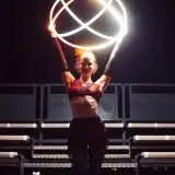 Hula hoop LED show a FIRE show