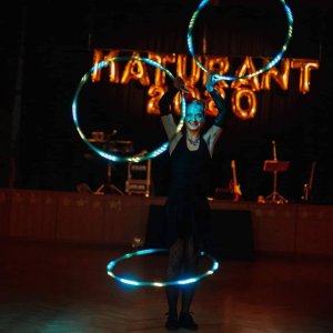 Hula hoop LED show a FIRE show