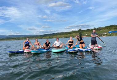 Paddleboard cvičení