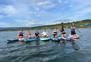 Paddleboard cvičení
