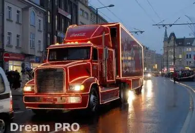 Vánoční kamion Coca Cola