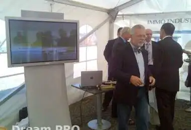 Položení základního kamene průmyslové stavby Kadaň