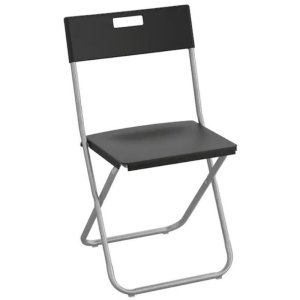 Židle skládací černá nebo šedivá