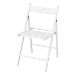 Židle skládací bílá
